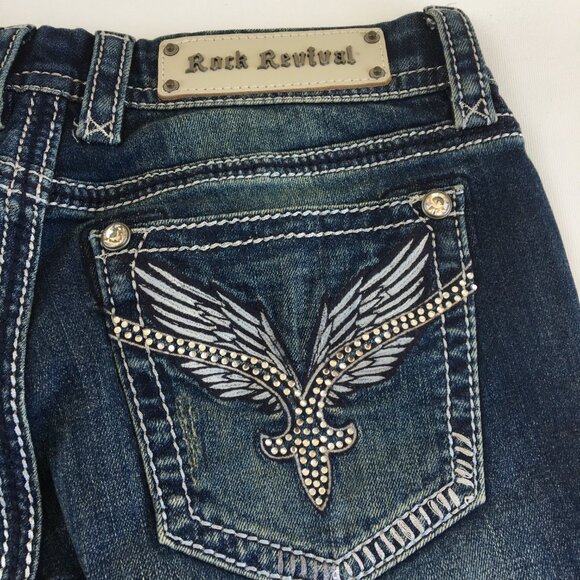 Rock Revival Lucille Skinny Stretch Jeans Womens 28 - Picture 4 of 12